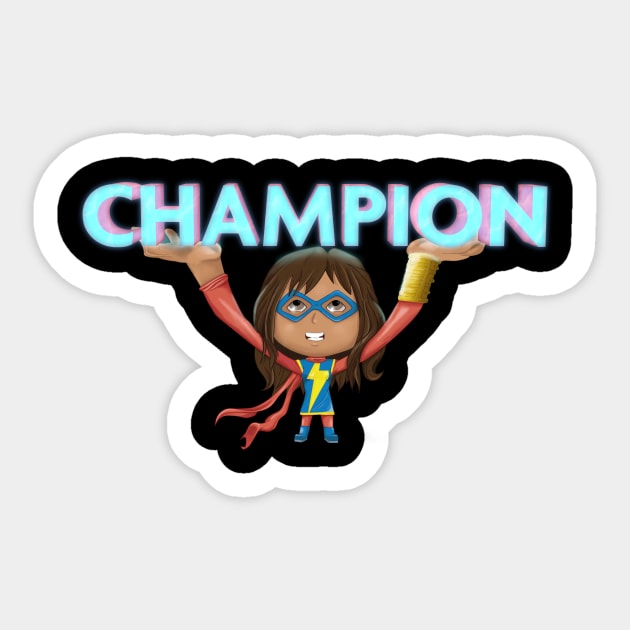 Champion Leader Sticker by Creative Wiz